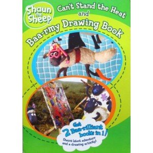 Shaun the Sheep can't stand the heat and Baa - rmy Drawing book