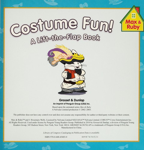 Costume Fun! (Max and Ruby)
