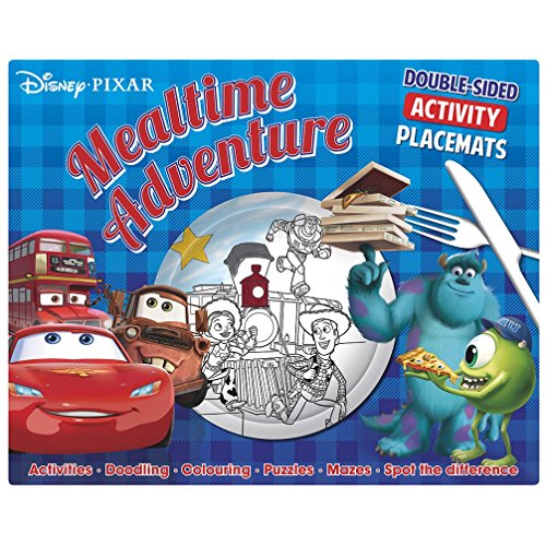 Disney Pixar Mealtime Adventure: Double-Sided Activity Placemats. Activities. Doodling. Colouring. Puzzles. Mazes. Spot the Difference: Double-sided Puzzles Mazes Spot the difference