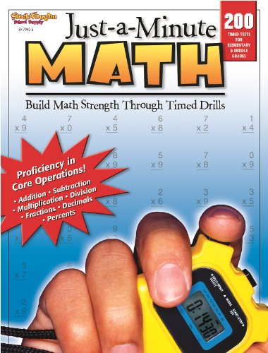 Just-a-Minute Math: Reproducible Grades 1-8