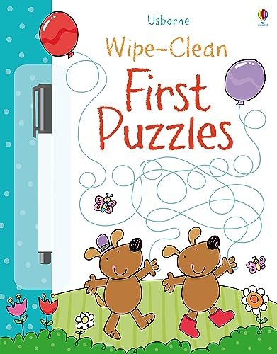 Wipe-Clean First Puzzles (Usborne Wipe Clean Books)