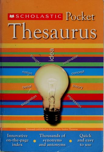 Scholastic Pocket Thesaurus (Scholastic Reference)