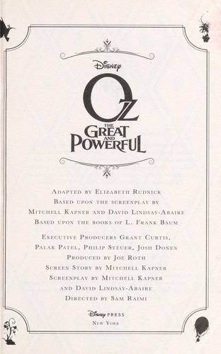 Oz The Great and Powerful: With 8 Pages of Photos From The Movie! (Junior Novelization)