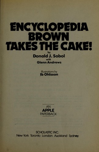 Encyclopedia Brown Takes the Cake!