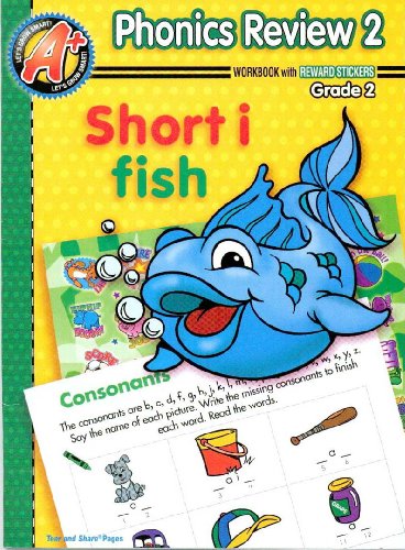 Phonics Review 2; Workbook with Reward Stickers (Grade 2)