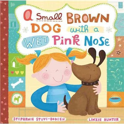 A Small Brown Dog with a Wet Pink Nose
