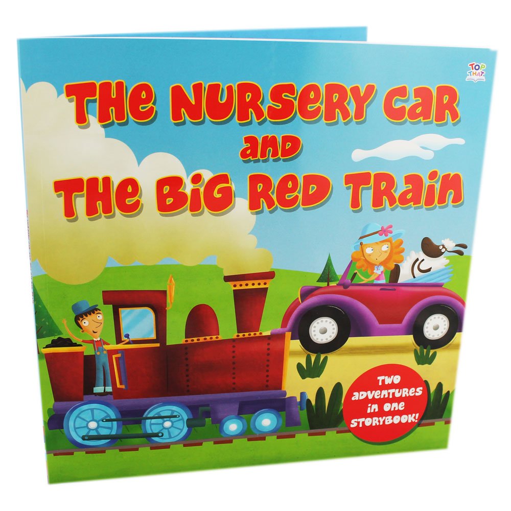 Nursery Car and The Big Red Train - 2 In 1 Picture Story Books
